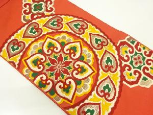 アンティーク　華紋模様織り出し袋帯（材料）